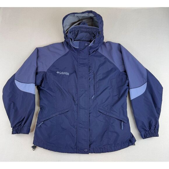 Columbia Womens Large Jacket Shell Only Zipper‎ Pockets Blue Core - Picture 1 of 8